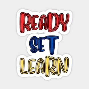 School Themed Design - Ready Set Learn Magnet