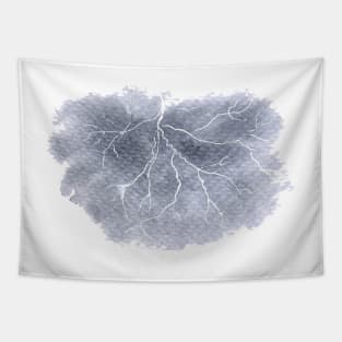 Thundercloud Watercolor Painting Tapestry