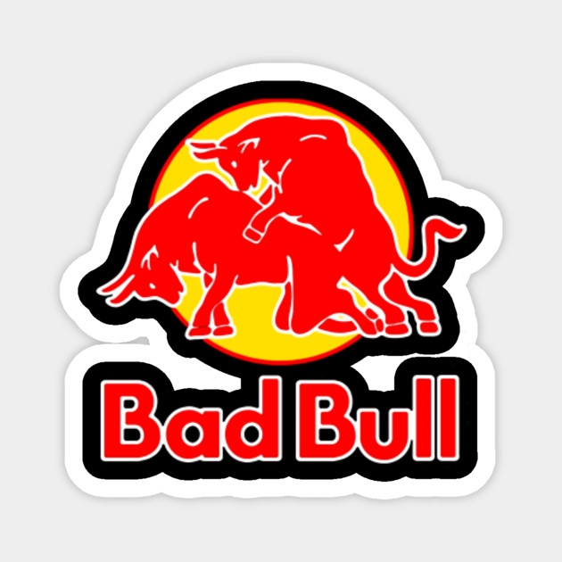 Bad Bull Funny Red Bull Logo Sex Graphic Parody Parodys Aimant Teepublic Fr