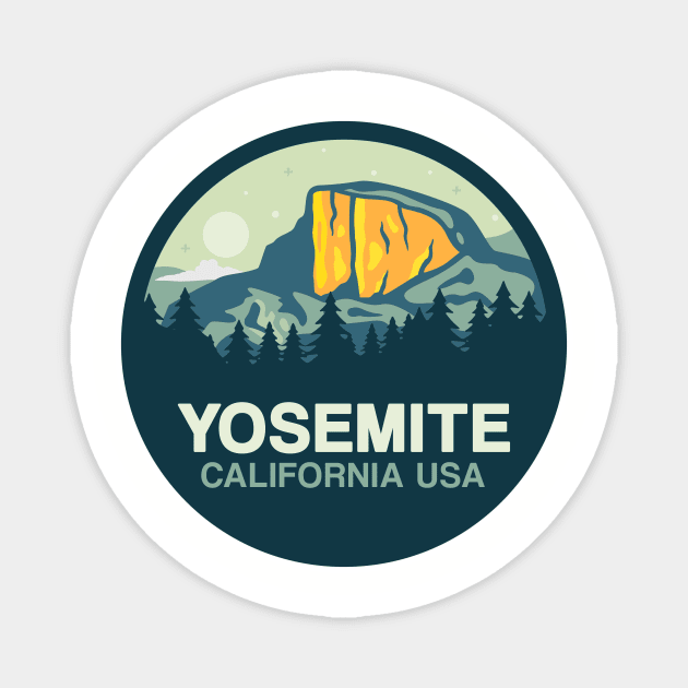 Yosemite National Park Magnet by PaletteDesigns