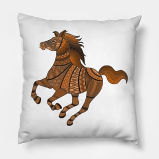 Abstract Horse Pillow