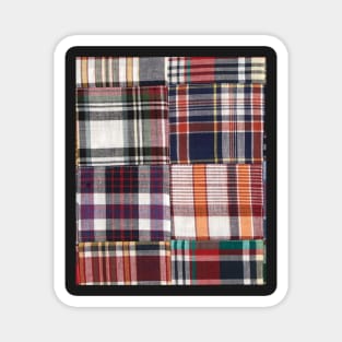 Madras ,Preppy Patchwork Madras Magnet