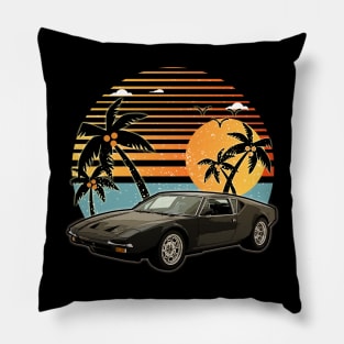 De Tomaso Pantera 1970 car sunset Pillow