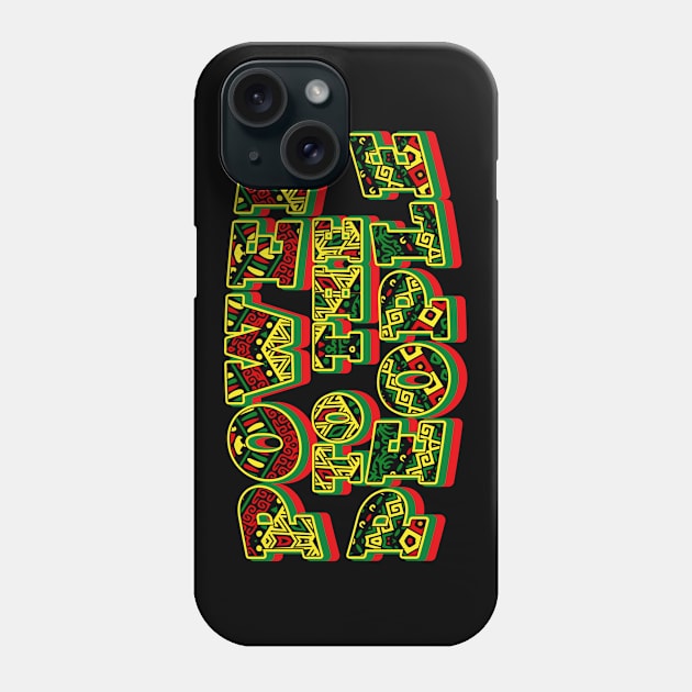 Power to the people africa pattern Phone Case by opippi