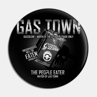 Gas Town Distressed Look Pin