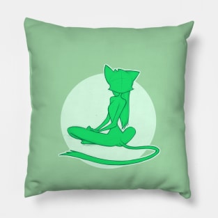 Lilith Sitting Silhouette Pillow