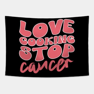 Love Cuisines Love Cooking Stop Cancer,kitchen Retro Tapestry