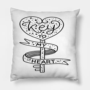 KEY TO MY HEART Pillow