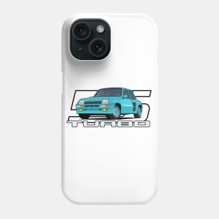 Car 5 Turbo 1980 aqua Phone Case