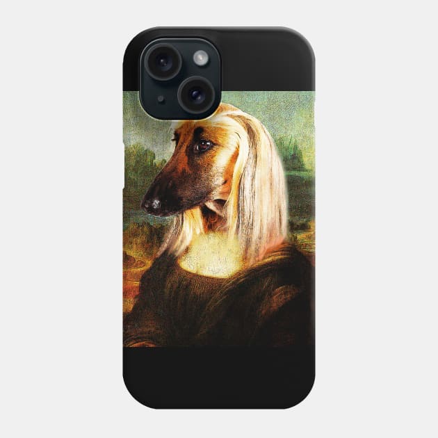 Cool Tees Mona Lisa Dog Phone Case by COOLTEESCLUB