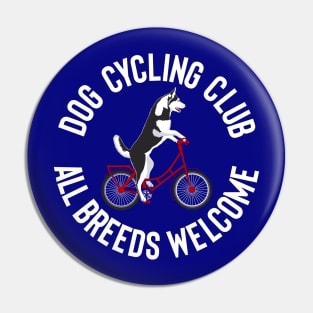 Dog Cycling Club Pin