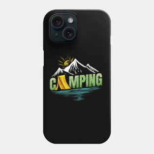 Sunrise In The Mountains By A Lake On Camping Phone Case