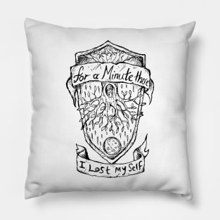 For a minute there I lost myself - Karma Police Illustrated Lyrics Pillow