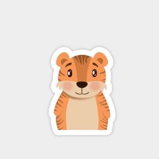 Baby Tiger Nursery Illustration Magnet