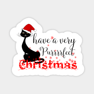 have a purrfect Christmas Magnet