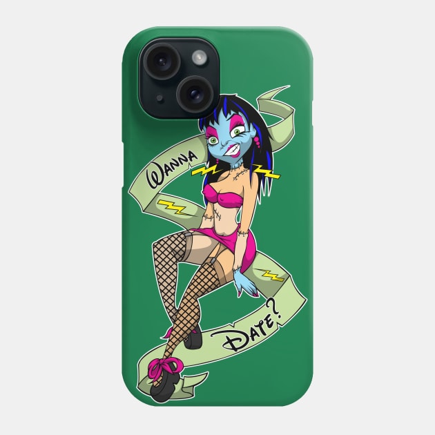 Frankenhooker pinup Phone Case by yayzus