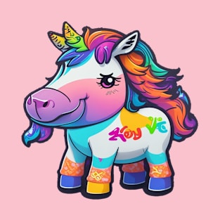 Colorful Kawaii Horse T-Shirt