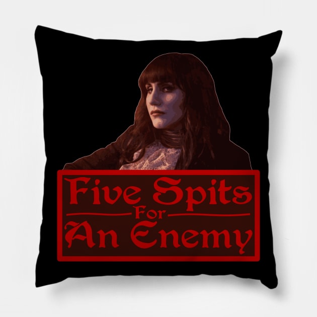 Five Spits, Lilith! Pillow by dflynndesigns