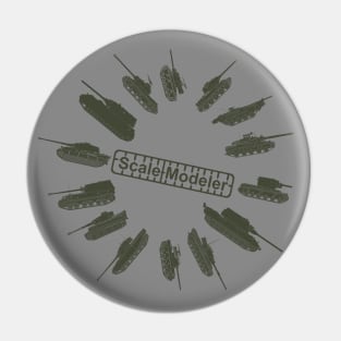 Scale Modeler. A circle of tanks Pin