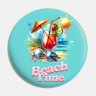 Summer Vibes, Beach Time Pin