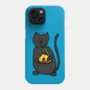 Cute Cat and Pizza Slice Phone Case