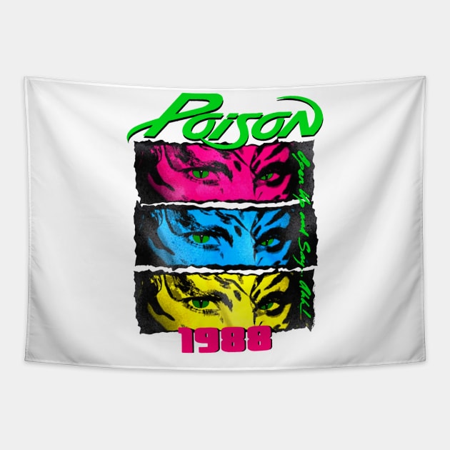 poison 1988 Tapestry by Grandpa Zeus Art