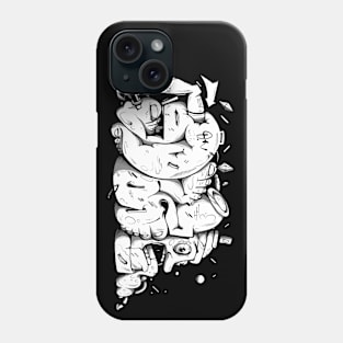 the big foot Graffiti Phone Case