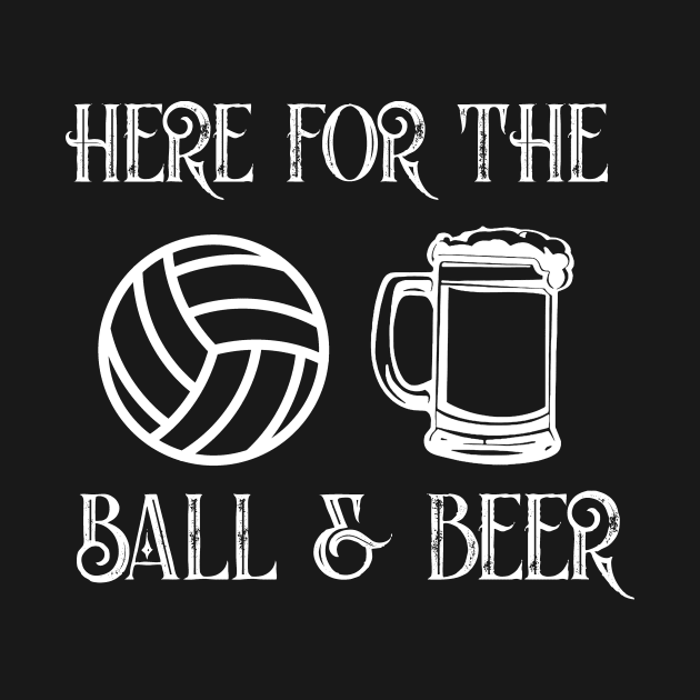 Balls & beer funny volleyball alley sport drinking by MarrinerAlex