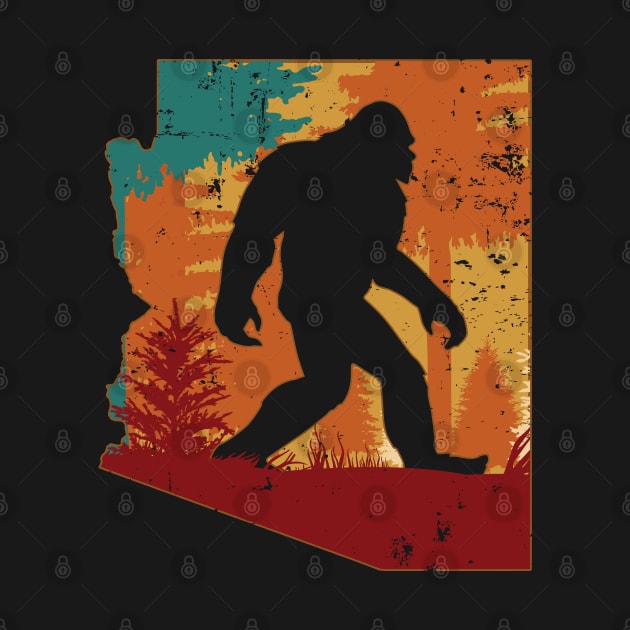 Bigfoot Retro Vintage Sasquatch Arizona by ryanjaycruz