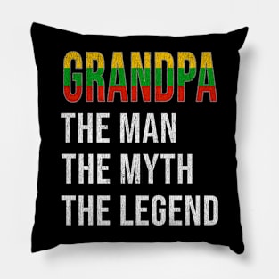 Grand Father Lithuanian Grandpa The Man The Myth The Legend - Gift for Lithuanian Dad With Roots From  Lithuania Pillow