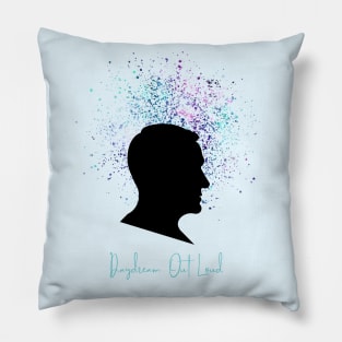 Daydream Out Loud - Male Silhouette Pillow