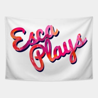 Pink and Red Logo Tapestry