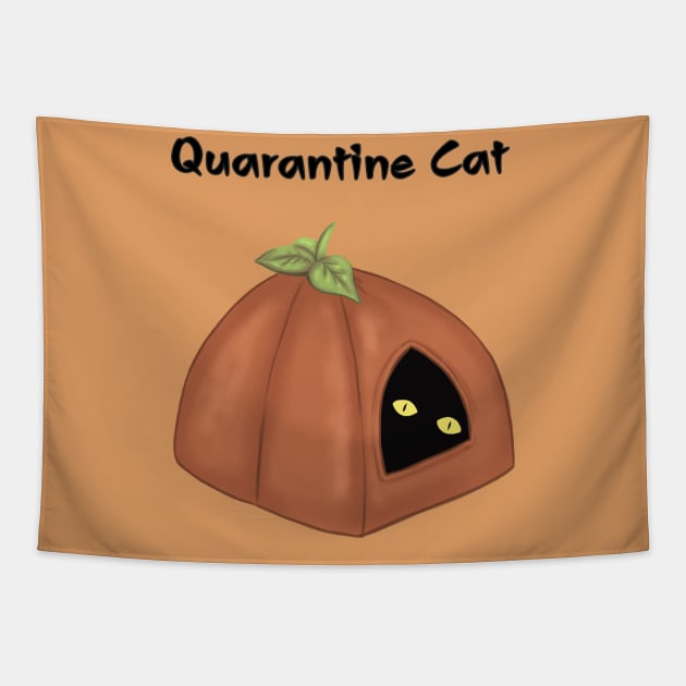 Black Cat Quarantine Tapestry by CintiaSand