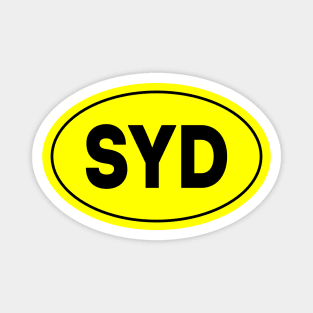 SYD Airport Code - Sydney International Airport Australia Magnet