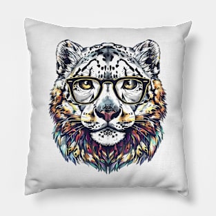 This Snow Leopard's Got Style! Pillow