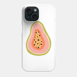 Papaya Polka Phone Case