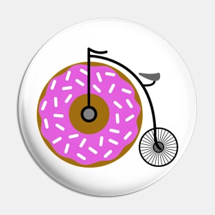 Doughnut Penny Farthing Pin