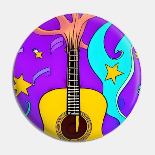 Acoustic Guitar Tree Of Life Guitar Player Nature Guitarist Pin