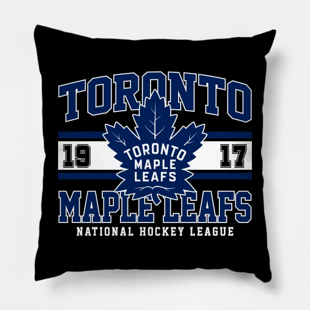 Toronto Maple Leafs Sports Ice Hockey Pillow by sagitarius