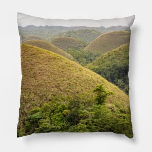 The Chocolate Hills, Carmen, Bohol, Philippines Pillow