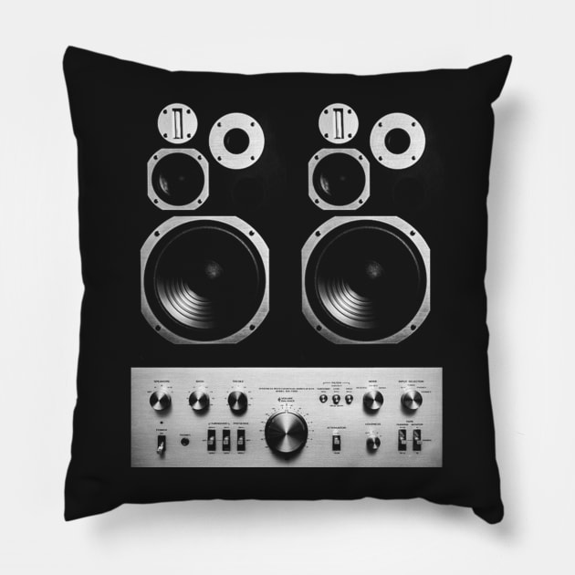 Hifi face Pillow by bulografik