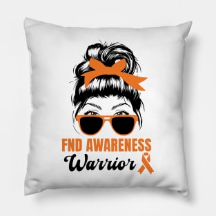 Functional Neurological Disorder Awareness Day Messy Bun Pillow