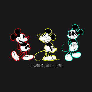 MICKEY MOUSE, STEAMBOAT WILLIE 1928. T-Shirt