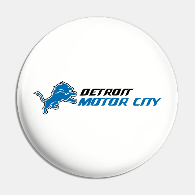 Detroit Motor City Lions Pin by capognad