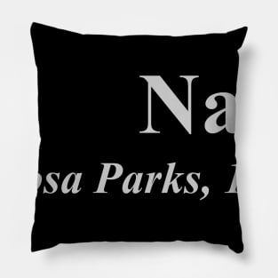 nah rosa park 1955 Pillow