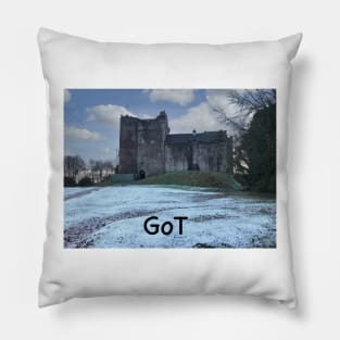 Doune Castle , Scotland Pillow