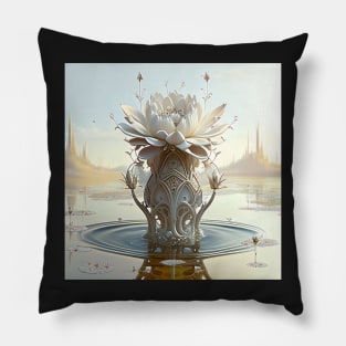 Flower and Crystal Lake Pillow