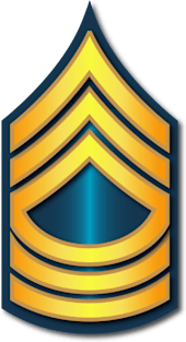 Army - Master Sergeant - E8 - Blue Magnet