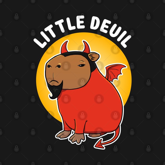 Little Devil Capybara Devil Costume by capydays