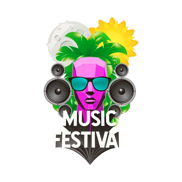 Music Festival Sunglasses Night and Day by bestcoolshirts